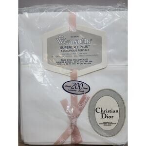 Wamsutta Supercale Plus King Pillowcase Set of 2 New in Package White